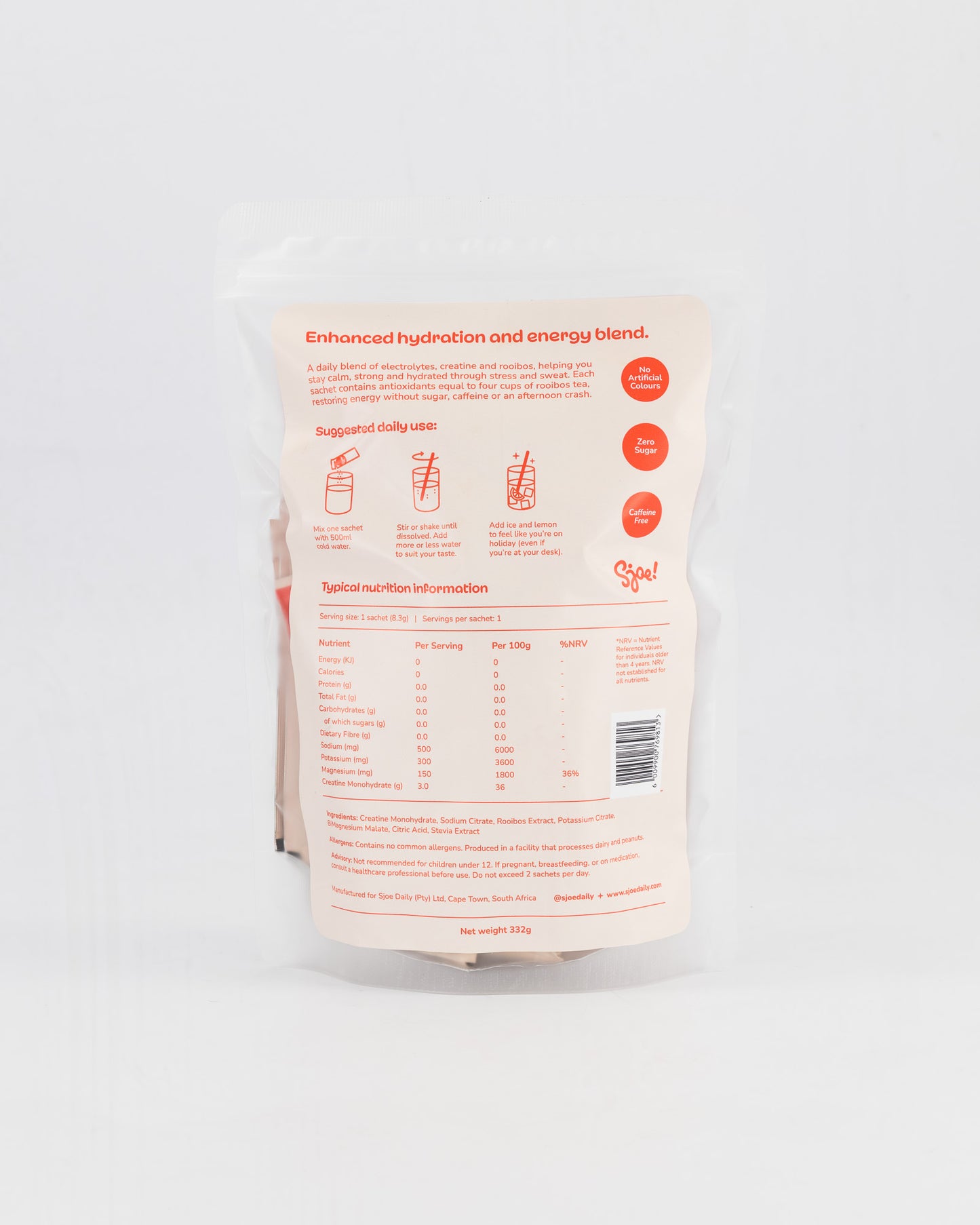 Rooibos-infused Electrolyte + Creatine Sachets