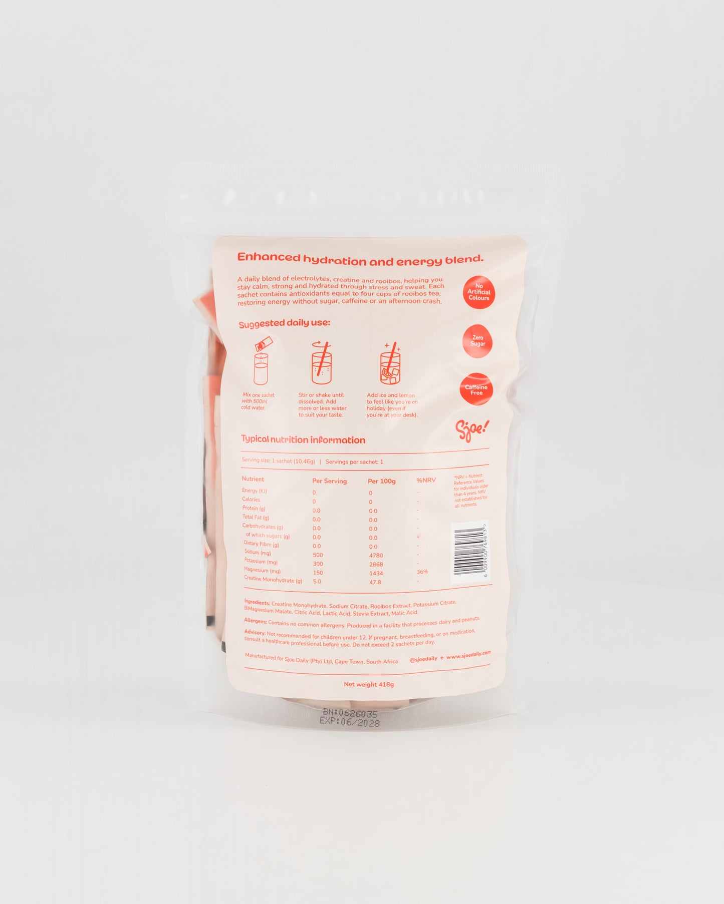 Rooibos, Electrolytes + Creatine